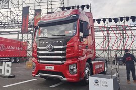 车市速看:国六430马力 总速比2.6的红岩全新H6快递车