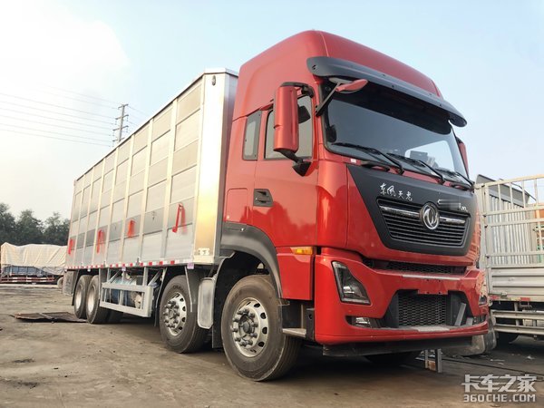 专业化猪仔运输车什么样,这款东风天龙KL载货车名不虚传