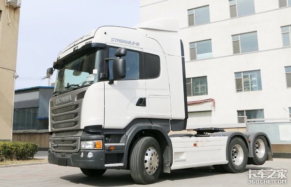 60后卡友买斯堪尼亚跑冷藏别有一番韵味