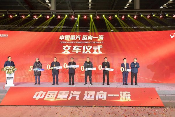 新纪录!中国重汽年产销商用车突破50万辆