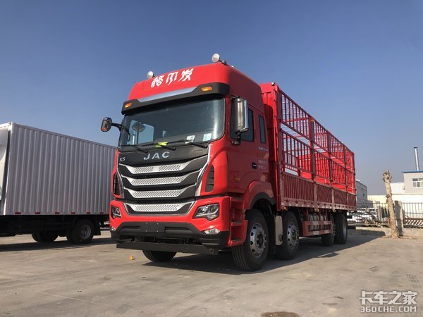 8x2载货还带提升桥 江淮格尔发K5W图解