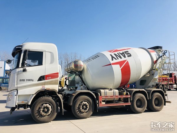 9方小容量罐体 三一c8搅拌车图解