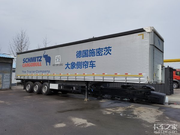 卖60万 单胎盘刹气囊桥 图解施密茨挂车