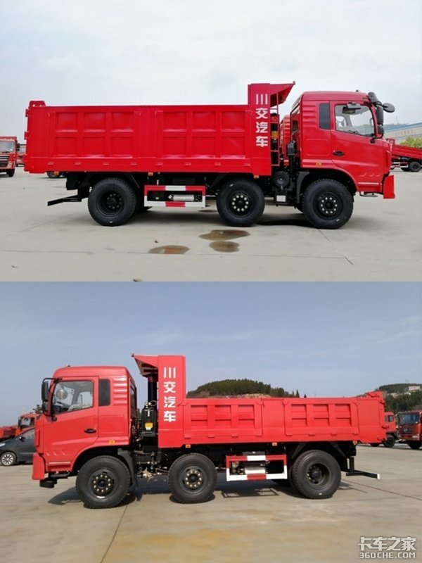 川交6X2自卸车5.8米货箱满足运输需求