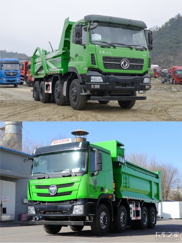城建渣土运输车 东风天龙比拼欧曼GTL
