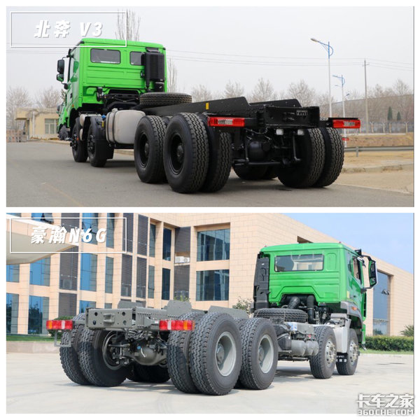 前四后八自卸车，颠覆以往“大块头”印象 北奔V3对比豪瀚N6G