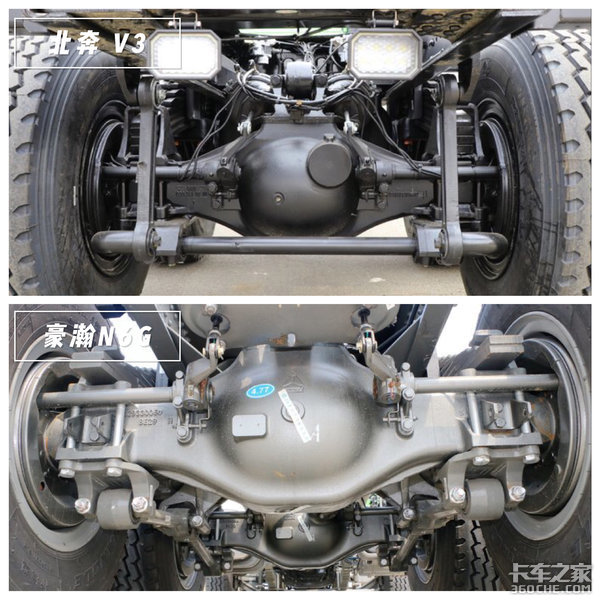 前四后八自卸车，颠覆以往“大块头”印象 北奔V3对比豪瀚N6G