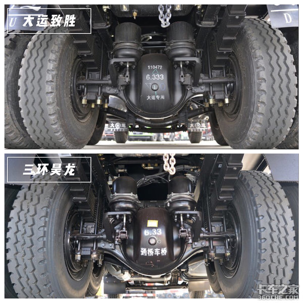 提升桥小三轴对比 大运致胜对比三环昊龙