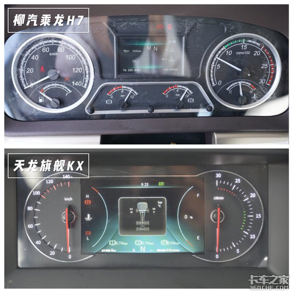 600马力车型 乘龙H7 PK 天龙旗舰KX