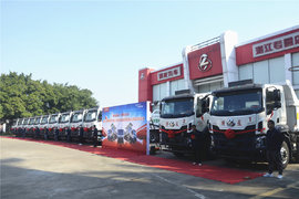 乘龙国六惠心GO暨湛江银泰东风柳汽乘龙智能环保渣土车批量交车
