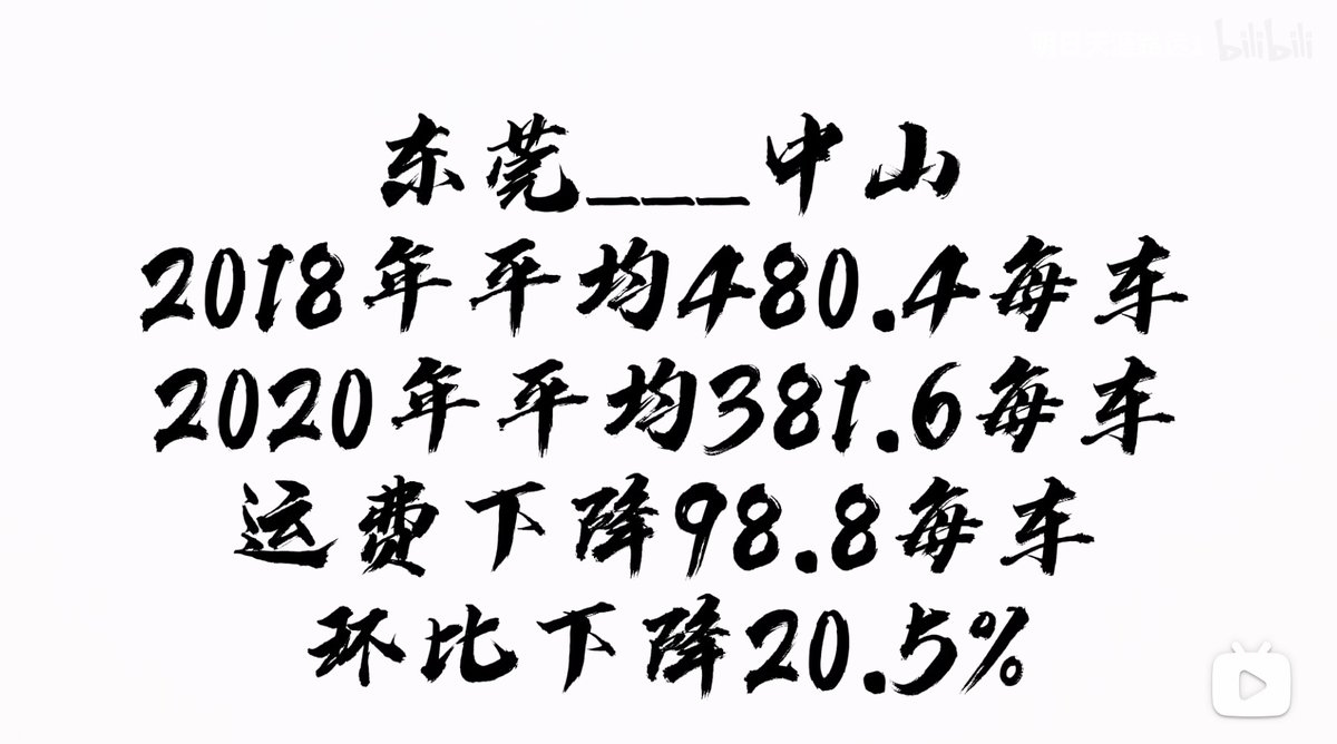 运费3年降2成！看看这位卡友算账 聊聊为什么运价这么低？