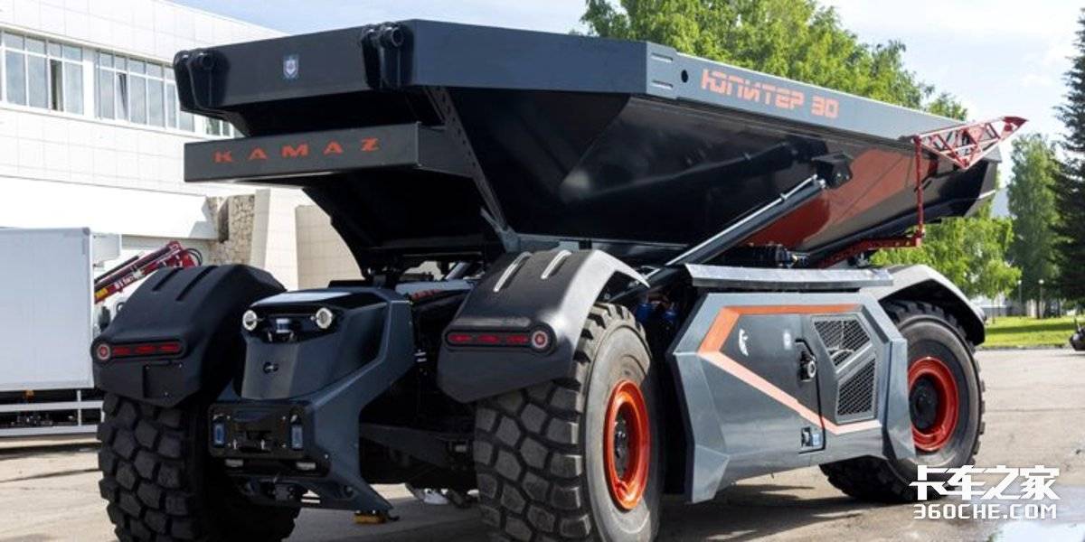 没驾驶室的矿场巨无霸 KAMAZ展示50吨级无人自卸车！
