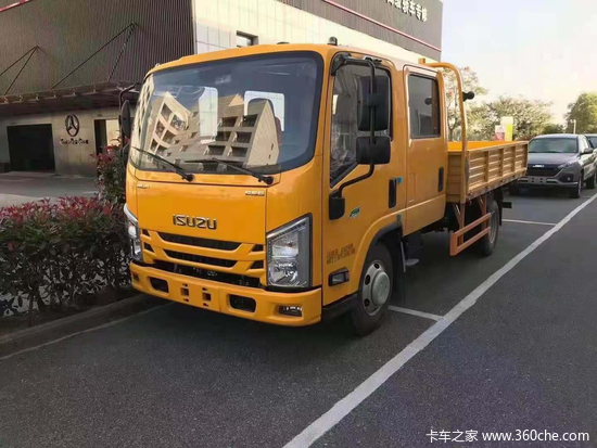 可载物也可坐人 江西五十铃翼放双排轻卡太实用了