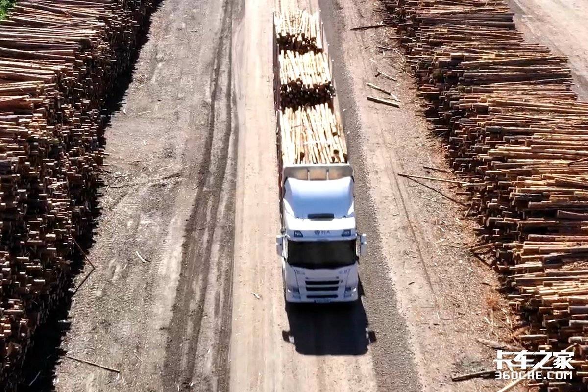 斯堪尼亚交付全球首款电动木材运输车 车货总重80吨！