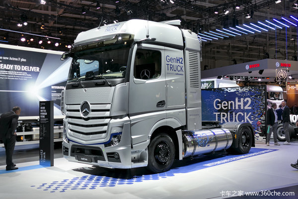 2022汉诺威：奔驰GenH2氢燃料卡车上线 直击900马力续航超1000km
