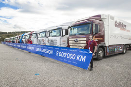 行驶里程破500万公里！ 现代氢燃卡车走红瑞士 单车续航破400km