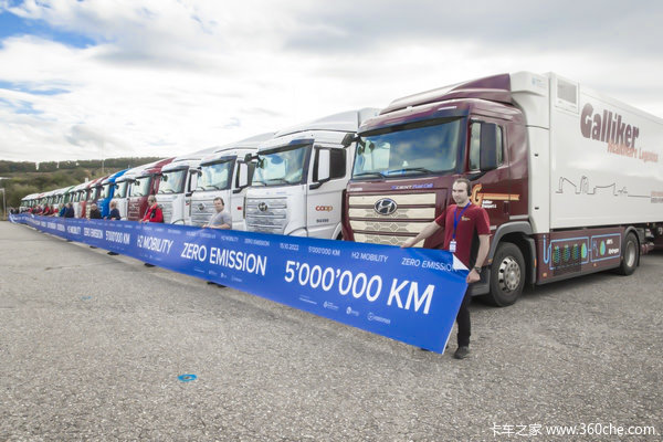 行驶里程破500万公里！ 现代氢燃卡车走红瑞士 单车续航破400km