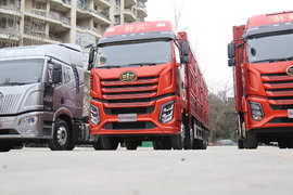 一图速览：560马力12档AMT 解放J6V领航版载货曝光！总速比仅2.63