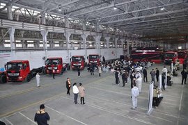 龙擎天下  锦程万里 搭载龙擎DDi47的东风随专平板运输车新品重磅发布
