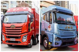 560马力自动档8×4重卡 解放J6V和超越Q7谁能称王？