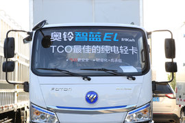 配超100度大电池 自带气刹制动 奥铃智蓝EL Plus纯电轻卡跑城配挺合适