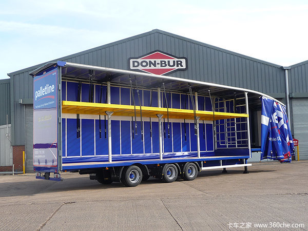 如何实现合规多拉？ 且看英国LST挂车 总长15.65米带后桥转向