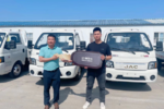 自动挡轿卡交付 江淮1卡恺达引短途物流