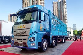 8×4江淮星耀X7亮相 570马力康明斯+气囊桥 1米卧铺太舒适