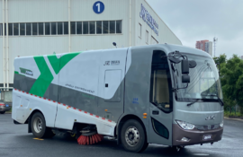 智启未来！江淮重卡纯电动18T洗扫车闪亮登场！