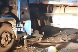 司机玩手机追尾大货车 获救后仍第一时间找手机！