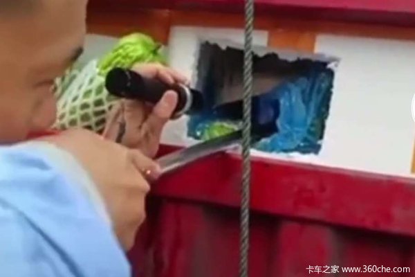 暴力开箱？海南港口工作人员用棍子戳蔬菜 卡友：一箱得有几个烂了