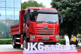 300马力玉柴配12档箱!一汽解放青汽全新一代中型自卸JK6实拍