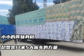 小小的两轴身材 却想装17米5大板车的方量