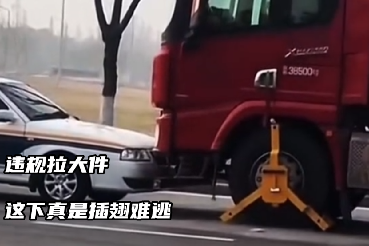 这拉大件犯了啥天条 真是插翅难逃啊