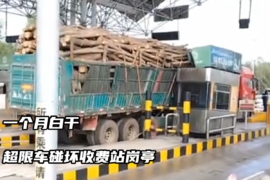 货车太宽挤爆收费站！司机一个月白干