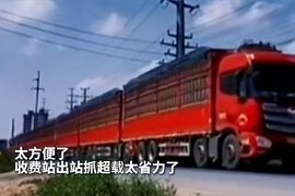 收费站称重超载直接抓！想超载就别上高速