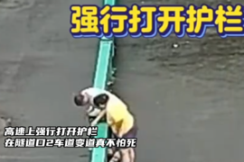高速上强拆隔离带掉头 哥们你真有种！