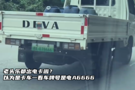 老头乐都出电卡啦？以为是卡车一看车牌号是电A6666