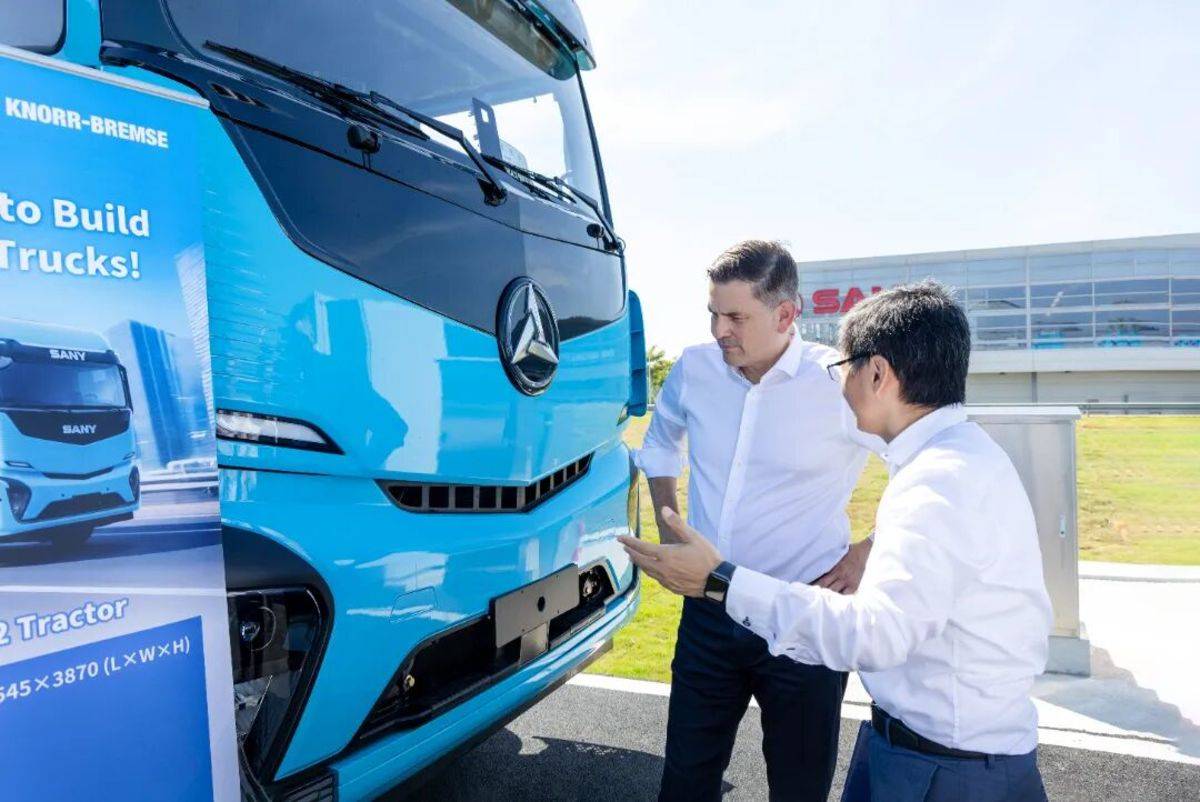 克诺尔集团首席执行官到访三一重卡，共探全球新能源商用车合作新未来