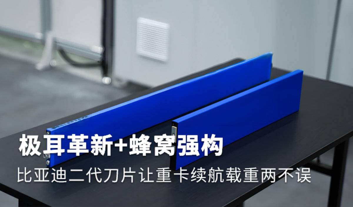 极耳革新+蜂窝强构 比亚迪二代刀片让重卡续航载重两不误