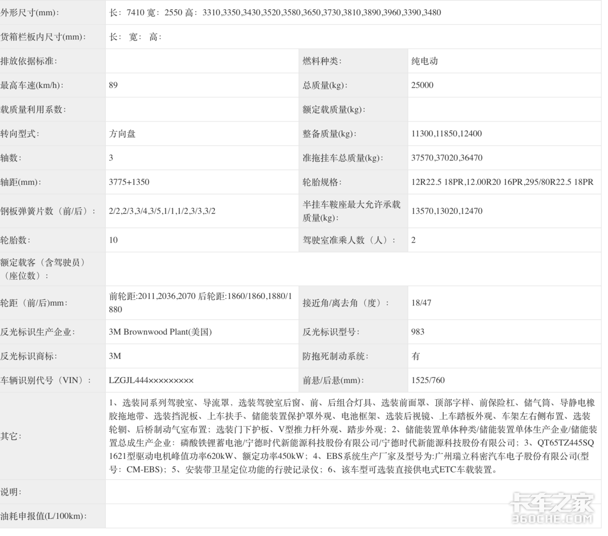 第400批公告亮点:三一883度牵引车现身 豪沃新品再增750匹燃气版
