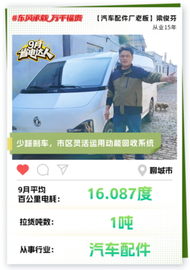 东风睿立达省电达人故事系列(五) : "老板司机"梁俊芬的生意经