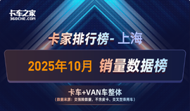 2025年10月上海 货车销量榜:陕汽登顶单月第一