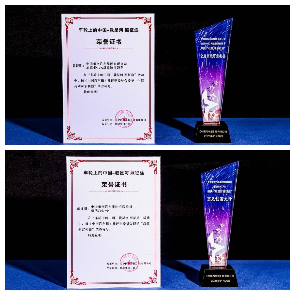 荣耀加冕 领航未来------中国重汽揽获多项权威殊荣，看其如何引领高端新局G7X TH7
