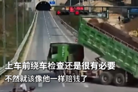 上车前绕车检查还是很有必要，不然就该像他一样赔钱了