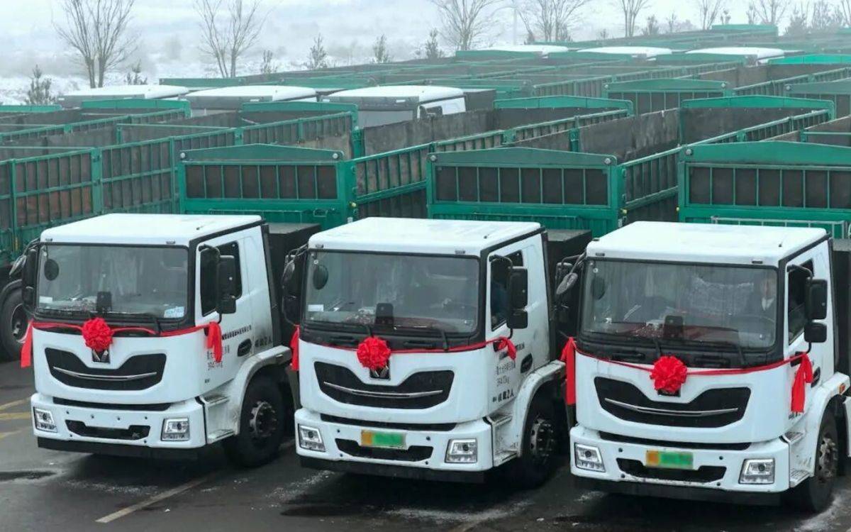 挺进太行山腹地!百台徐工新能源子母车重磅交付