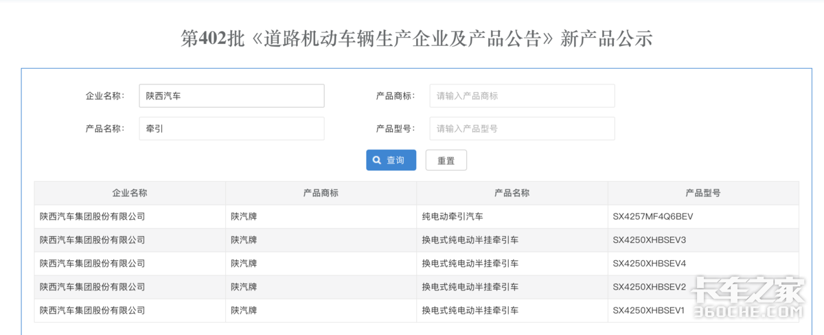 第402批公告亮点:陕汽新品亮相 东风解放都推智驾车型