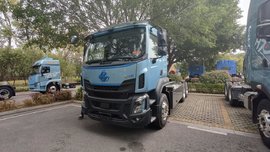 轻量化+长续航,资源运输首选乘龙H5超轻版纯电牵引车