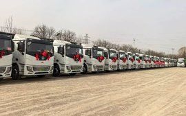 向新而动、震撼开篇！徐工新能源重卡多地批量交付