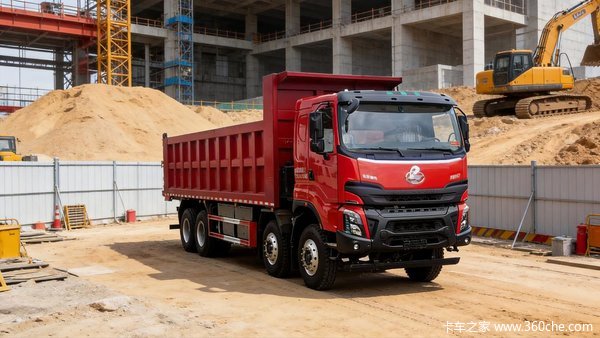 长续航 强承载 乘龙H7 8X4纯电自卸车助力卡友创富升级